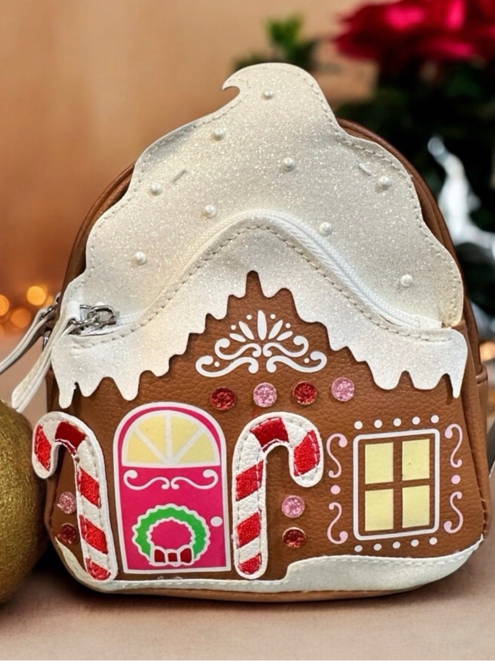 Bath & Body Works Gingerbread House Crossbody Bag